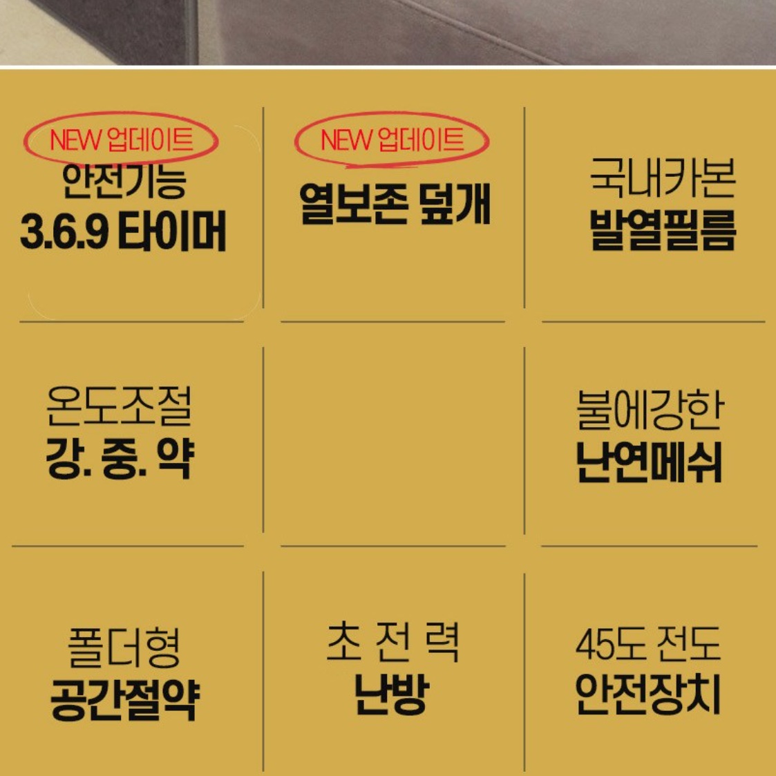 책상 밑 히터 접이식 히팅 패드 난로 사무실용 전기 난로