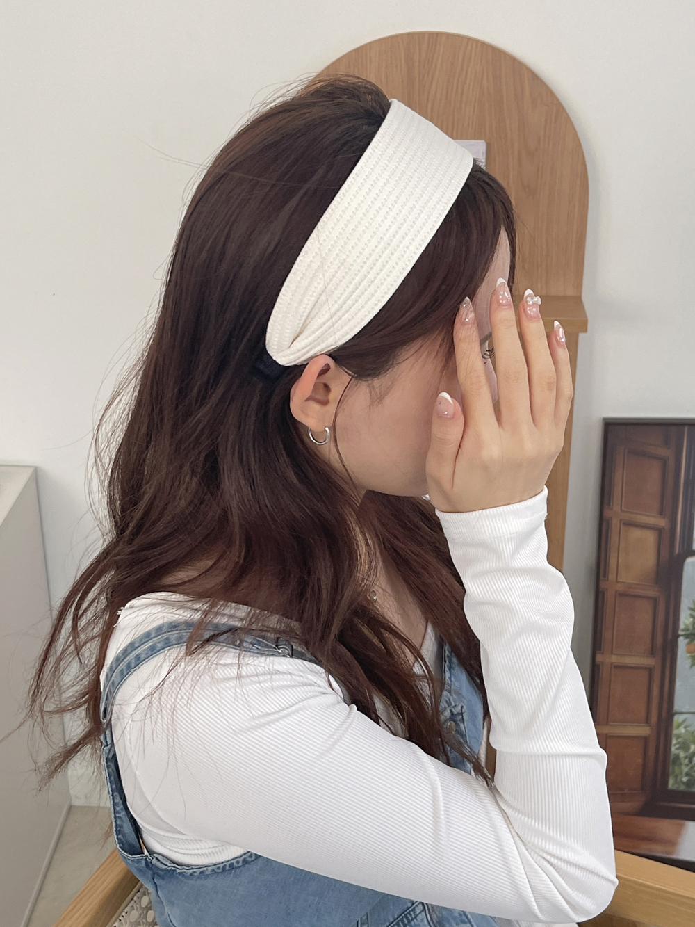 겨울데일리골지와이드헤어밴드 심플넓은헤어밴드 귀안아픈와이드머리띠 패션 헤어악세사리 이미지 8