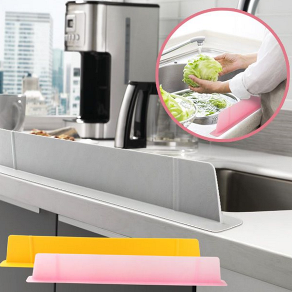 흡착식 싱크대 물막이 실리콘 싱크대 튐 방지 조리대 보호막 주방