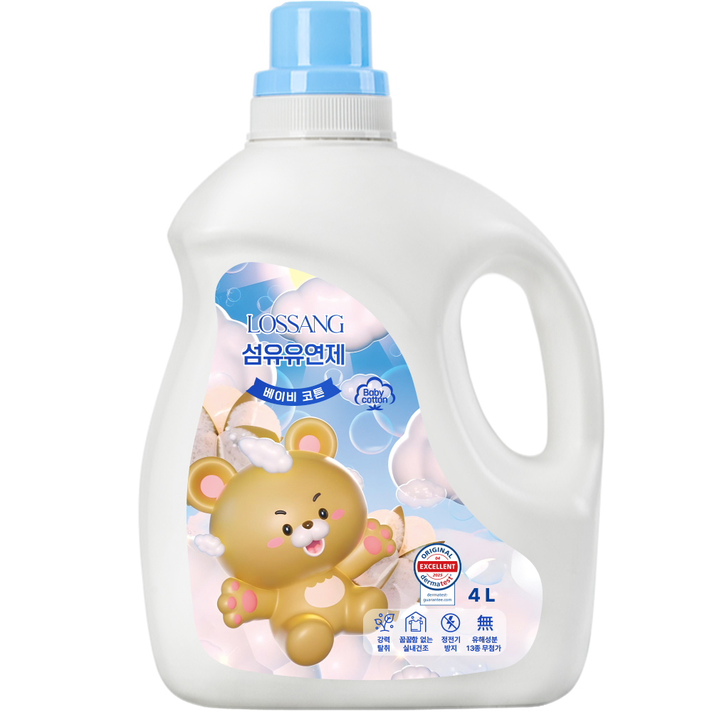 로쌩 초고농축 섬유유연제 베이비 코튼 본품, 4L, 1개 - 상품 이미지