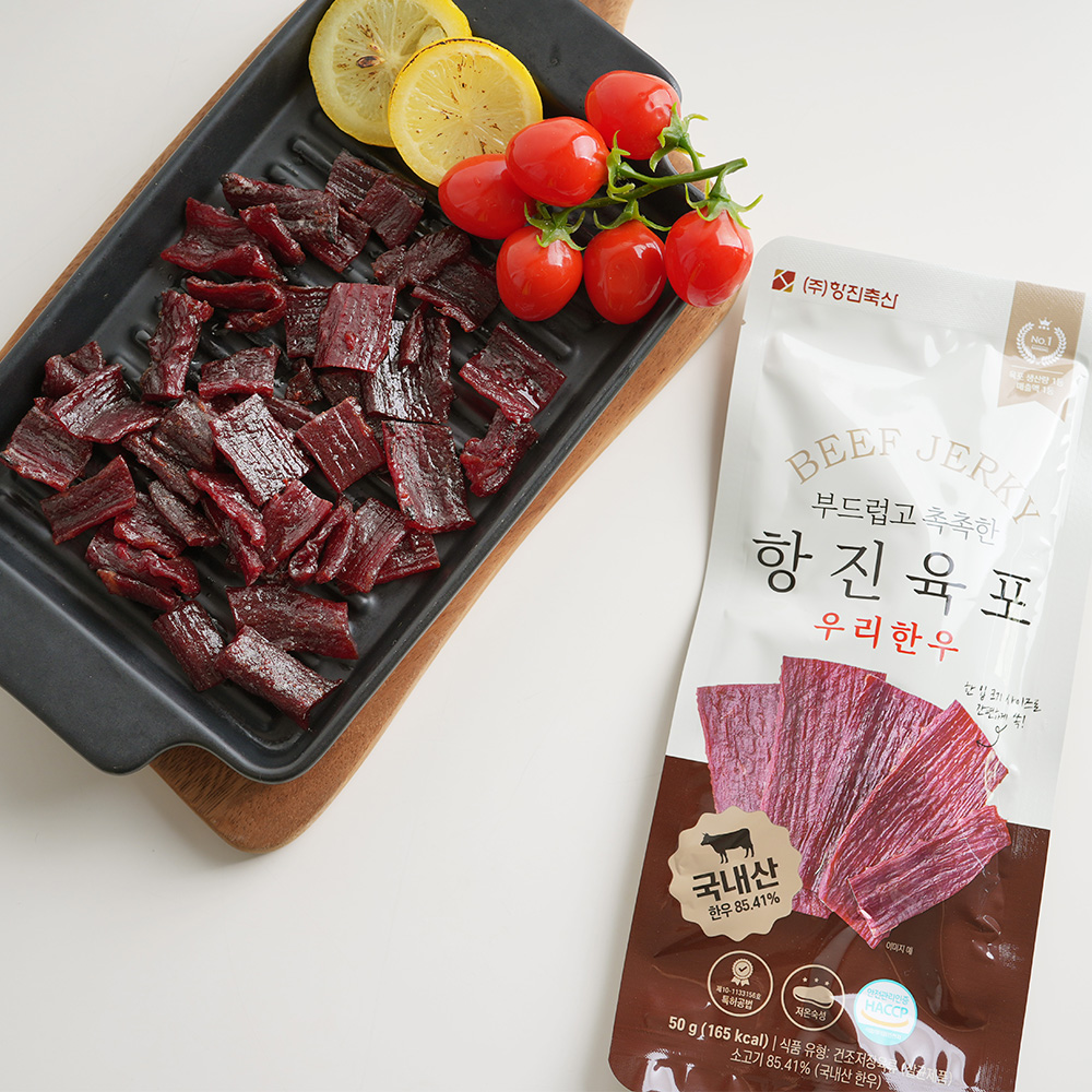항진육포 우리한우 50g 부드러운 한우 소고기 육포 - 상세 이미지 3