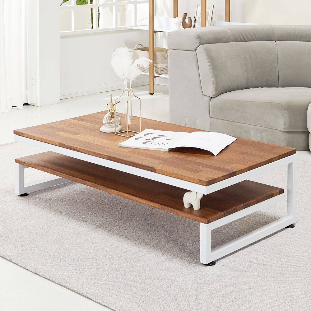 스밍 거실 테이블 원목 좌식 커피 낮은 티 소파 좌탁 밥상 1200