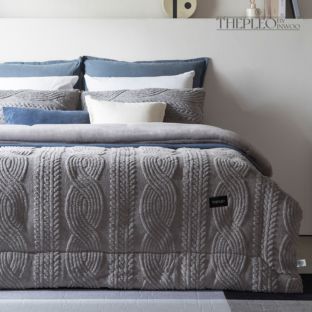 극세사 차렵이불 겨울이불 세트 포근한 극세사 무릎담요 증정