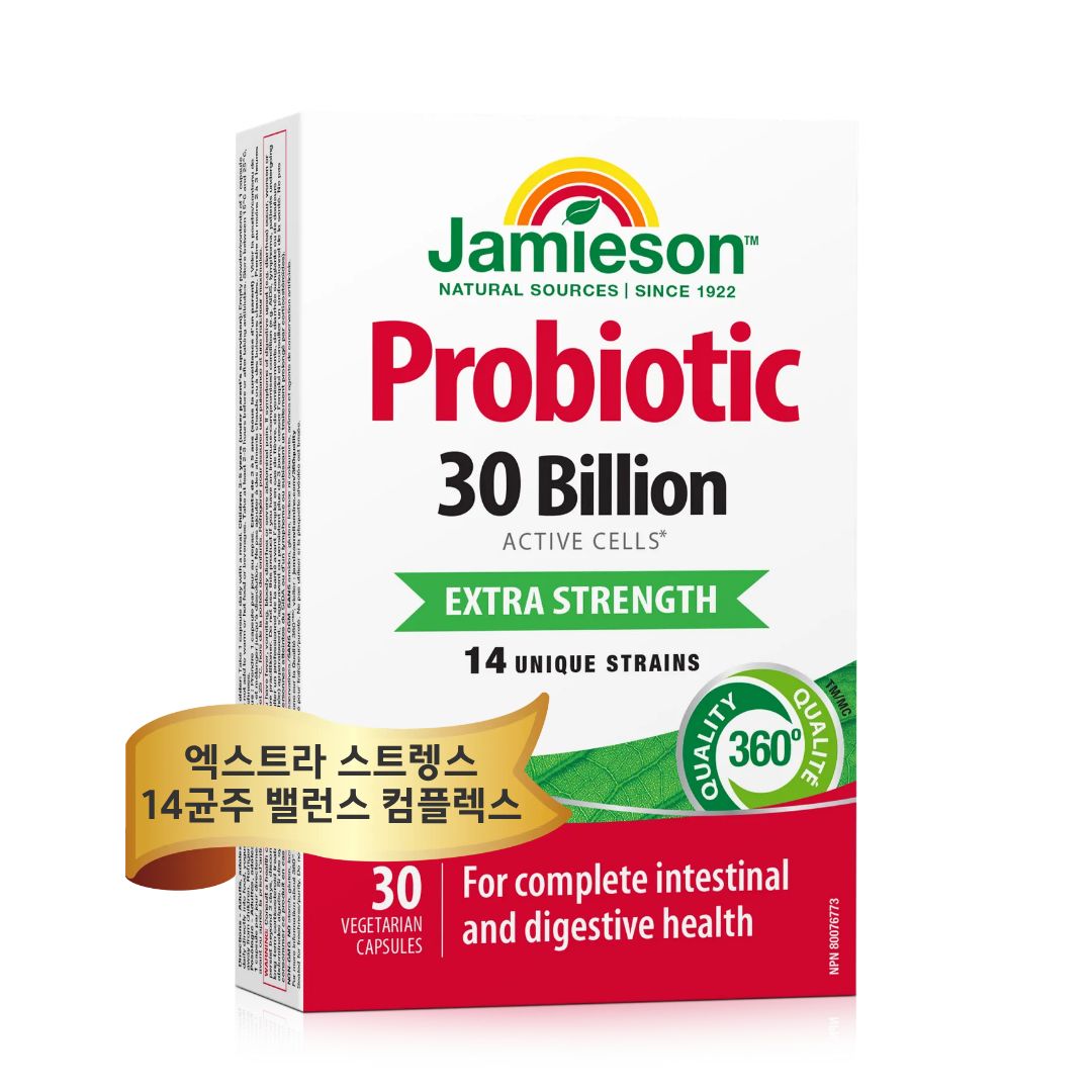[5+1] 자미에슨 유산균 Jamieson 프로바이오틱스 300억마리 30정 (1개월분) - 상품 이미지