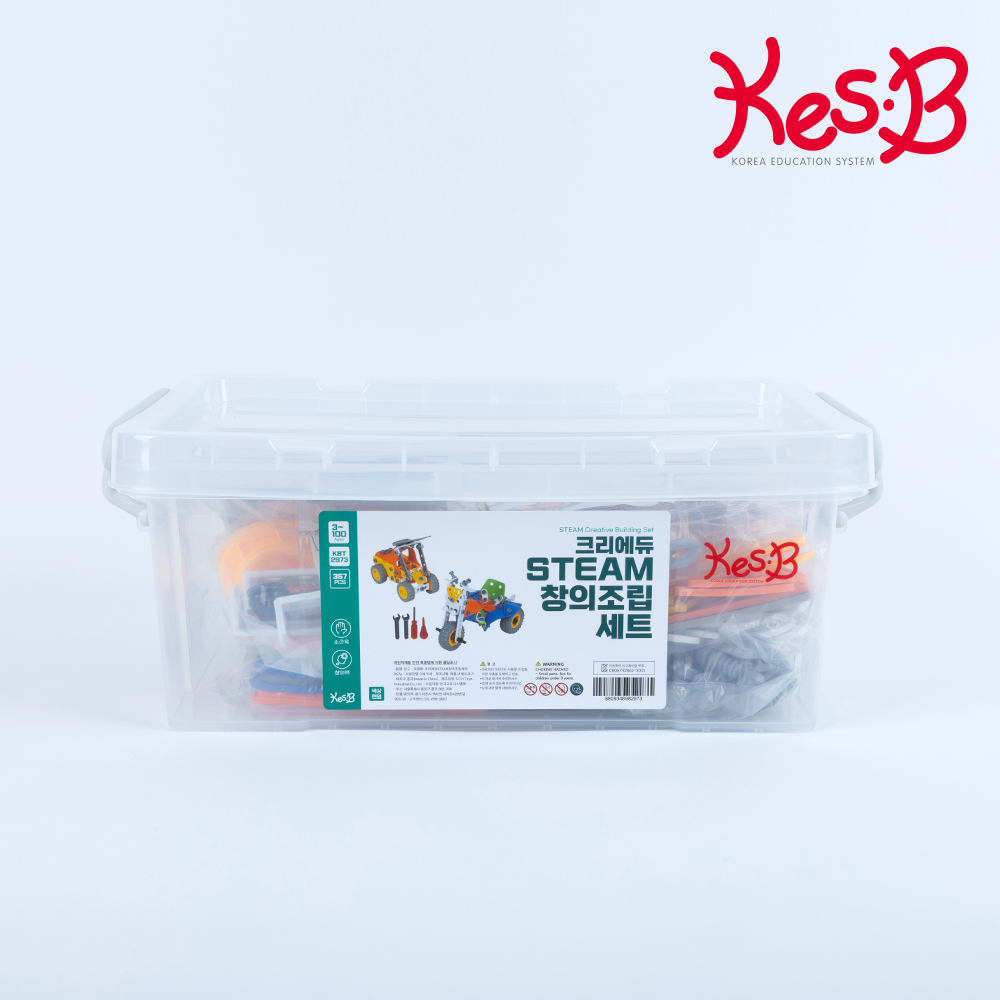 [캐스비] 크리에듀 STEAM창의조립세트 357p 조립블럭 공구놀이 창의블럭 만들기 코레샵 이미지 6