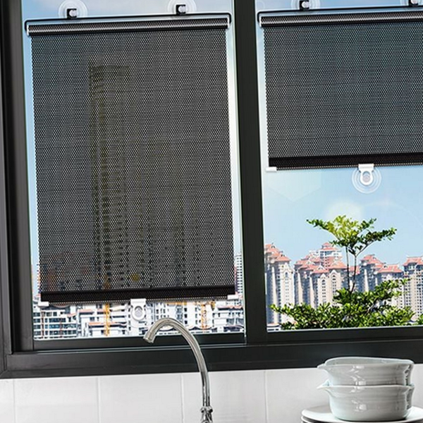 흡착식 창문 햇빛 가리개 붙이는 창문 블라인드 작은 미니 차단