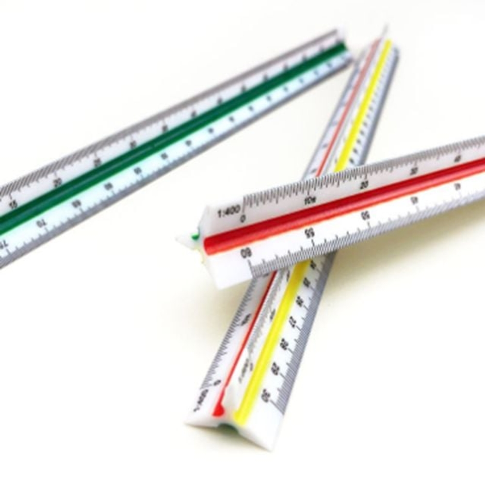 재단 제도용 삼각자 삼각 스케일자 축적자 15cm 30cm - 상품 이미지