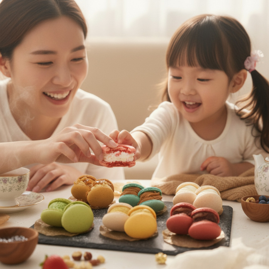 맛있는간식선물 거래처 선물 여자친구선물 뚱카롱선물세트 마카롱맛집 9구세트 [원산지:상세설명에 표시]