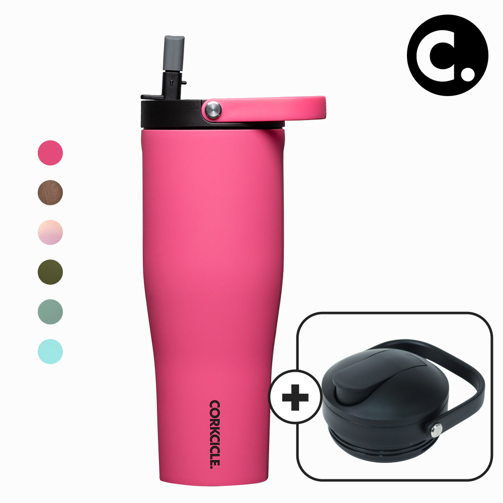 콕시클 고컵 XL 텀블러 대용량 밀폐 손잡이 빨대 쉐이커 뚜껑구성 890ml - 상품 이미지