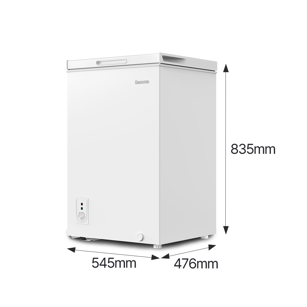 창홍 소형 미니 냉동고 뚜껑형 가정용 원룸 화이트99L