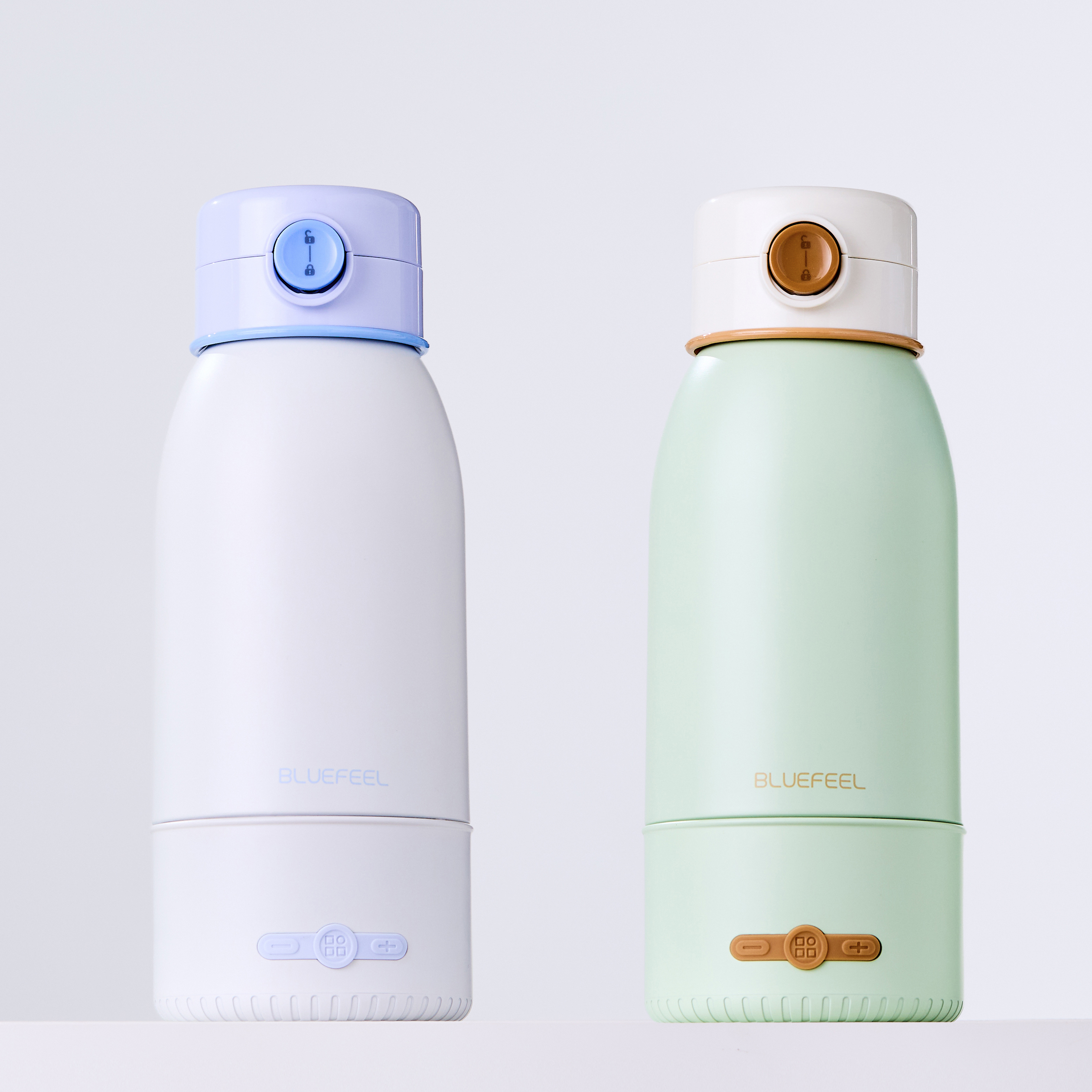 블루필 힛백 가열 텀블러 휴대용 분유포트 무선 전기포트 이유식 여행용 티 커피 500ml - 상품 이미지