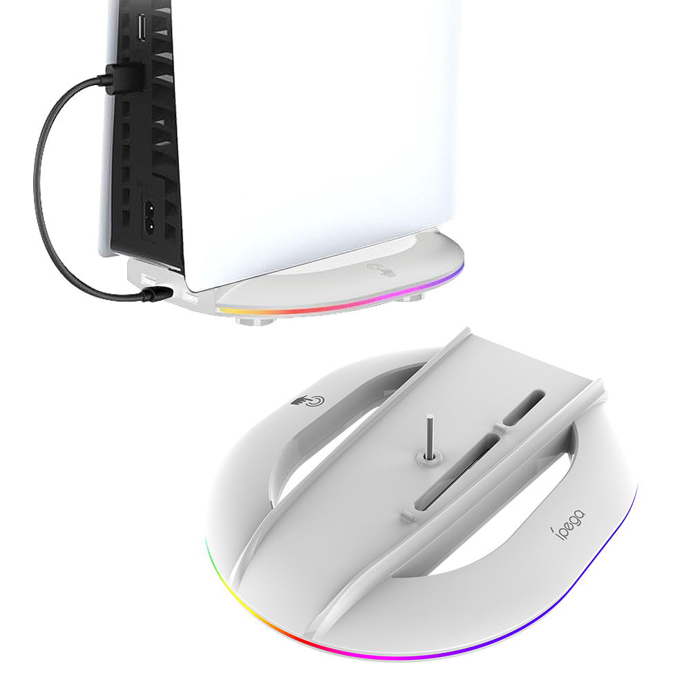 PS5 PRO 슬림 스탠드 플스5 프로 슬림 거치대 수직 받침대 RGB - 상세 이미지 5