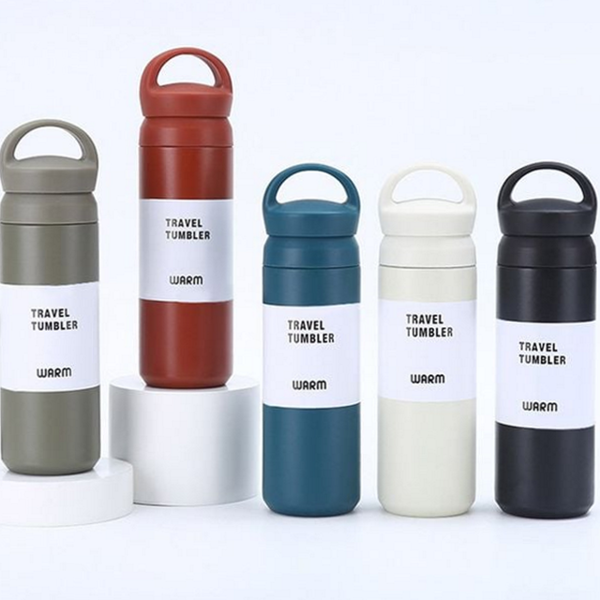 데일리 손잡이 텀블러 사무실 스텐 텀블러 480ml 휴대용 - 상품 이미지