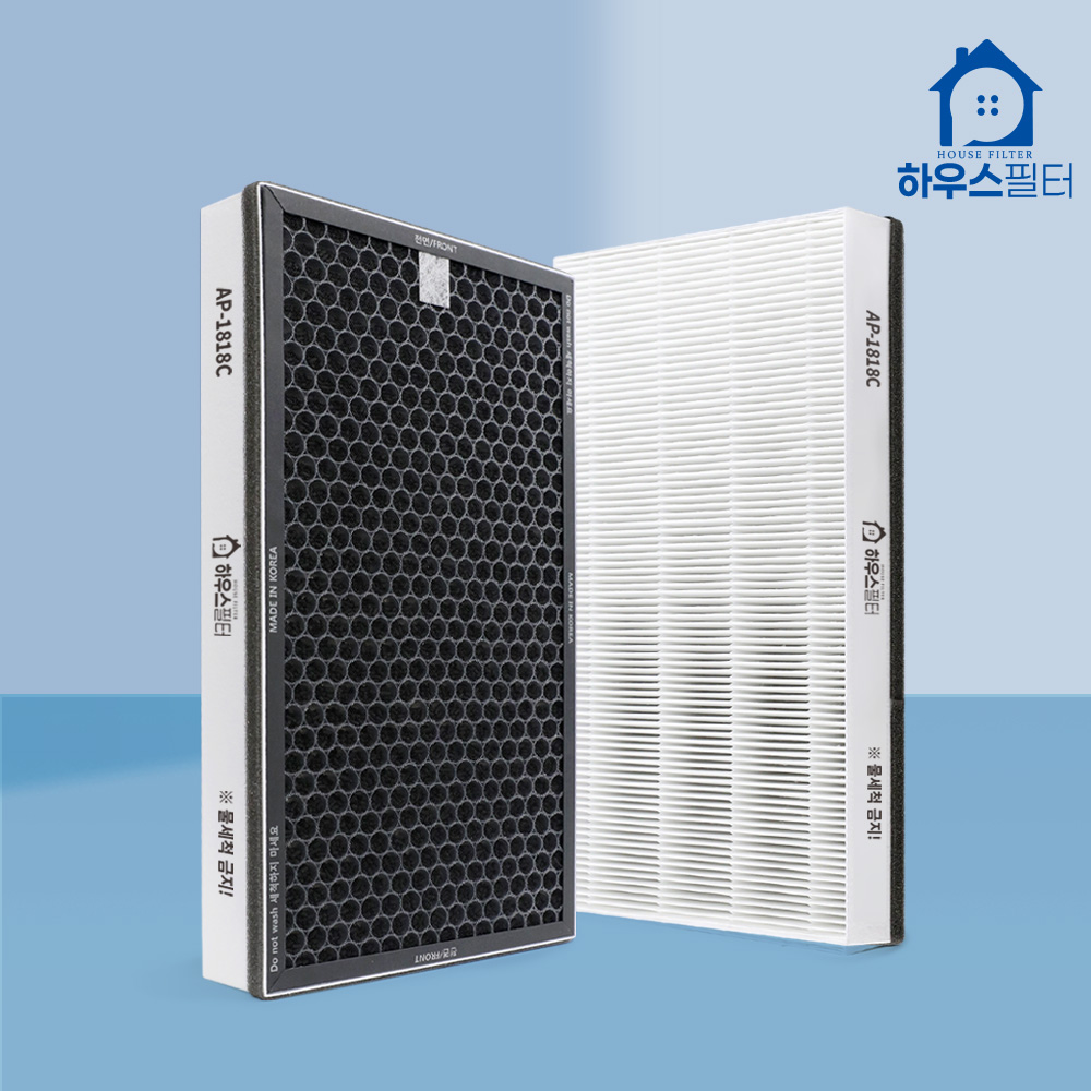 [호환] 웅진 코웨이 AP-1818C 공기청정기 필터 일체형 2장 하우스필터