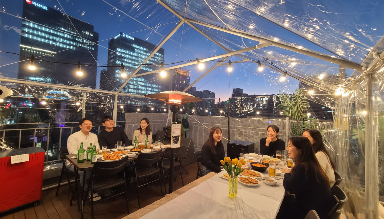 신년회 서울 을지로 바베큐 루프탑 파티룸 생일 워크샵 홍대 왕십리 대관 대여 강남 잠실