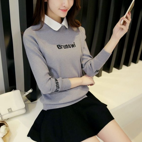 탈부착 여성 페이크 카라 레이어드 여성 넥 케이프 - 상품 이미지