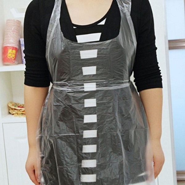 업소용 일회용 앞치마 주방 비닐 앞치마 방수 식당