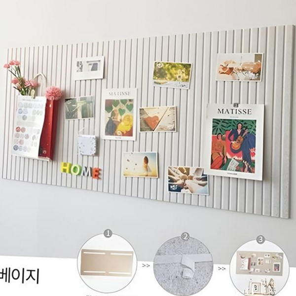 인테리어 펠트 게시판 부착식 메모 게시판 포토월 벽걸이 - 상품 이미지