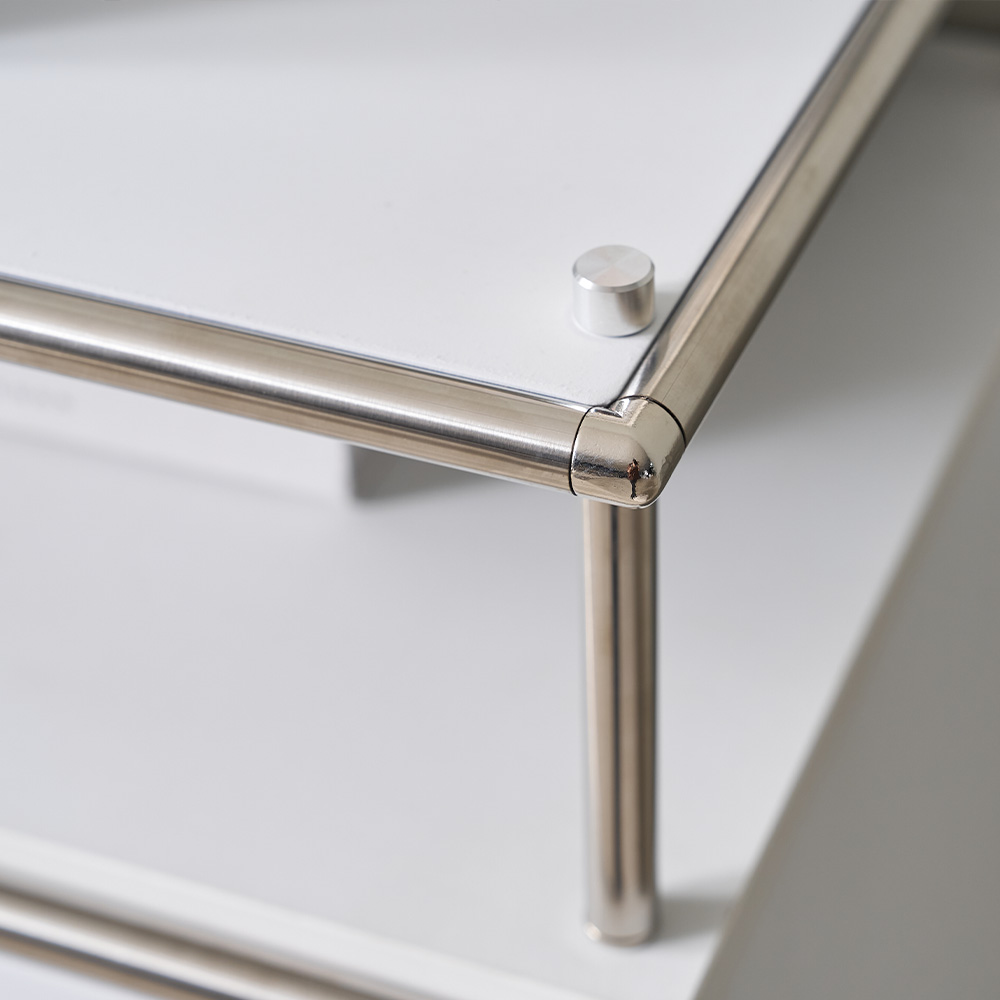 플로이 모듈가구 미드센츄리 선반 수납 서랍장 1200x400x940, 2단, 블랙 MWF360C