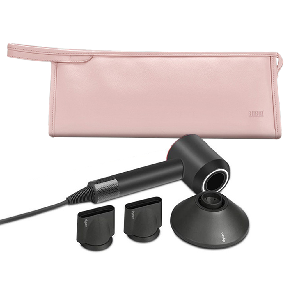 BUBM 고데기 드라이기 휴대용 가죽 파우치 케이스 이미지 4