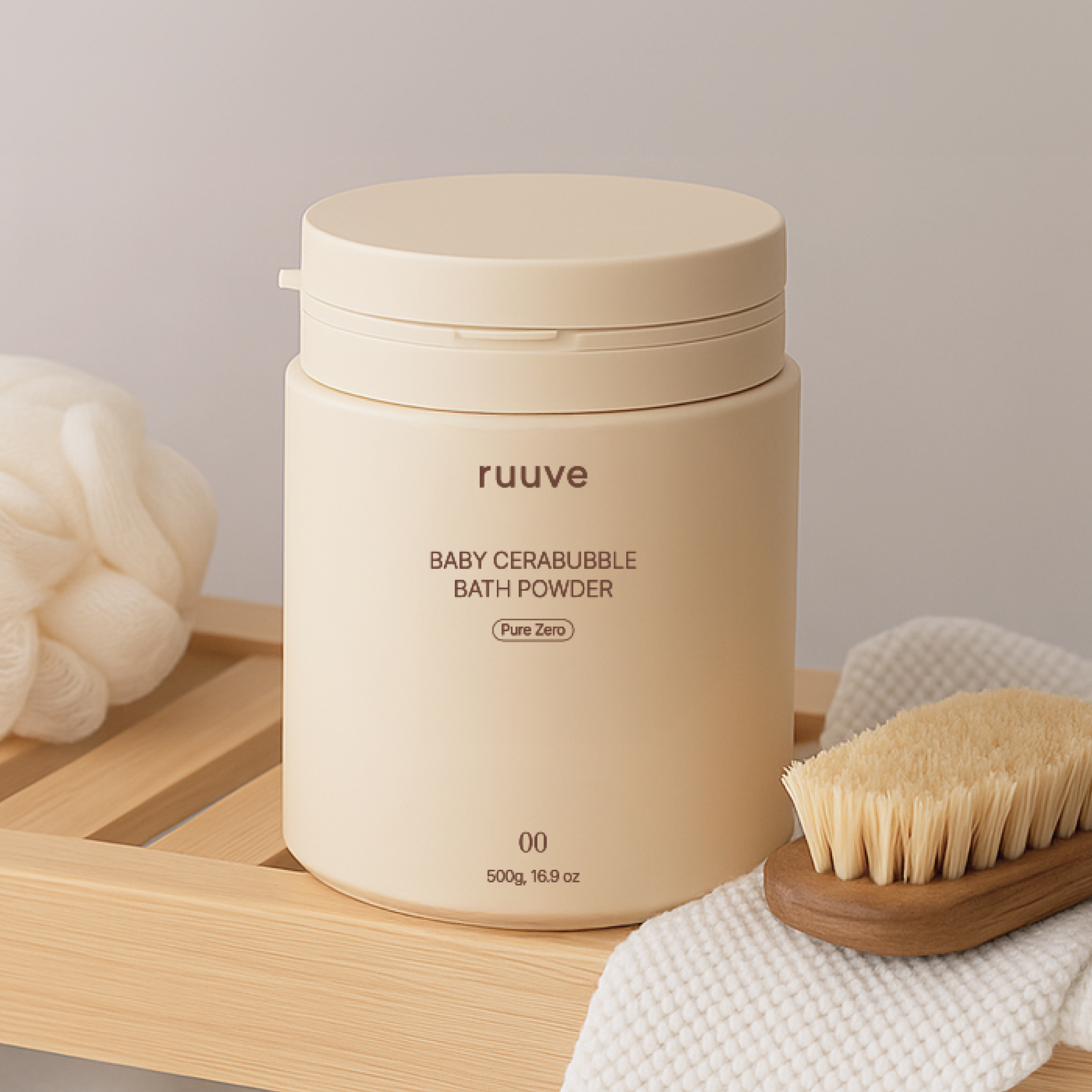 러베 베이비 세라버블 배스 파우더 500g 유아 아기 거품 목욕 버블폼 입욕제 제품 이미지