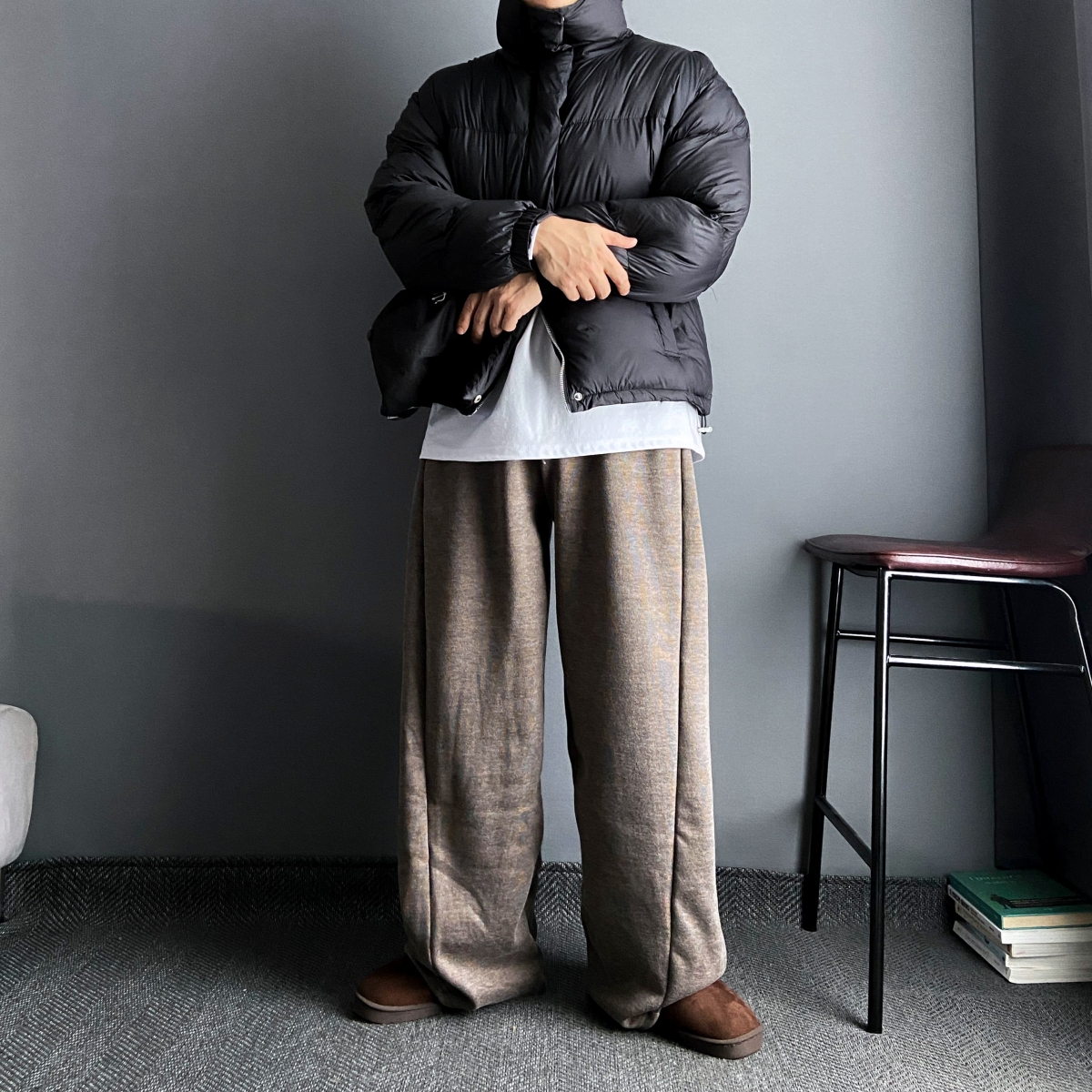 남자코듀로이팬츠 골덴바지 남자와이드팬츠 기모바지 이미지 6