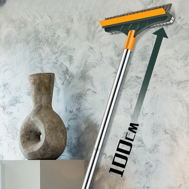 철사 철빗자루 브러쉬 빌딩 홀더 다용도 욕실 용품 화장실청소 스퀴지 황록색 110cm 일반 - 상세 이미지 5