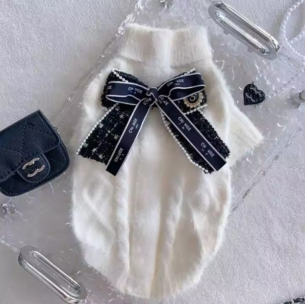 펫드로왕 강아지옷 겨울 니트 스웨터 애견 티셔츠 3종 4size - 상품 이미지