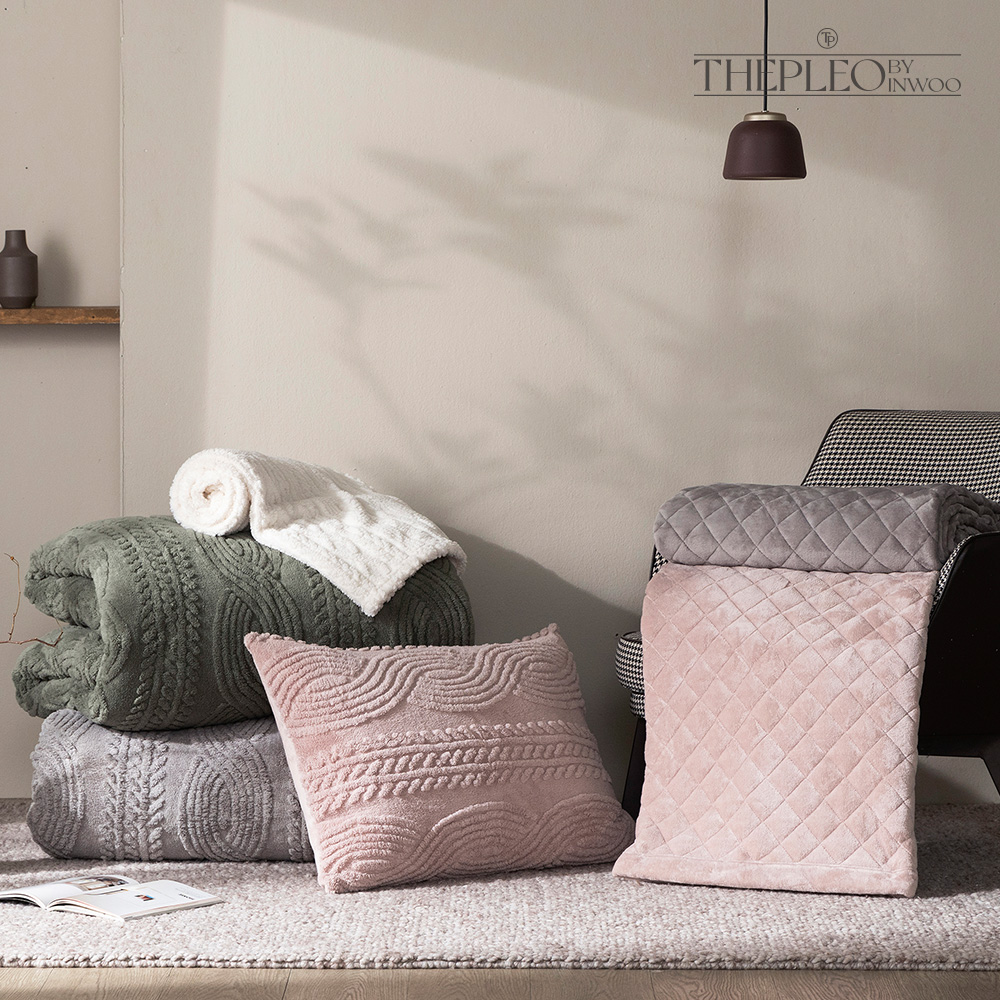 극세사 차렵이불 겨울이불 세트 포근한 극세사 무릎담요 증정