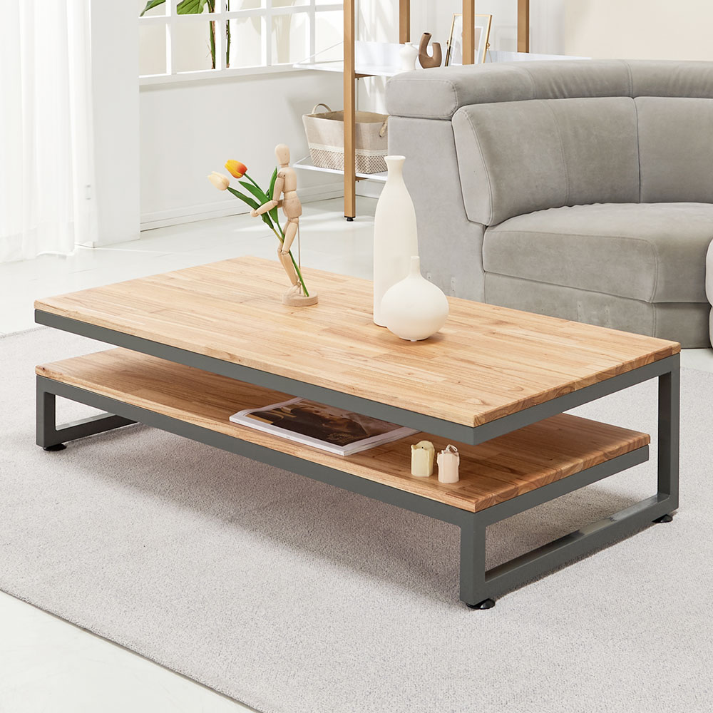 스밍 거실 테이블 원목 좌식 커피 낮은 티 소파 좌탁 밥상 1200