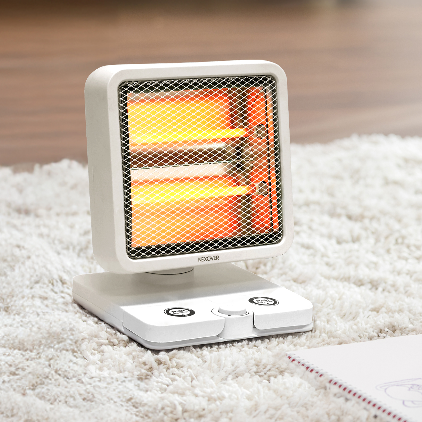 넥소버 전기히터 발난로 사무실 난방기 NXH-A300F