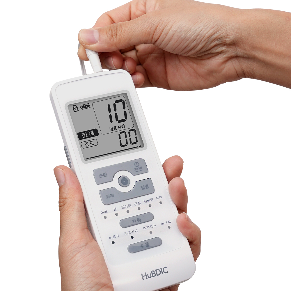 휴비딕 웨이브펄스 어드밴스 저주파 마사지기 EMS 안마기 충전식 HMB-1000A+중형패드2장 이미지 8