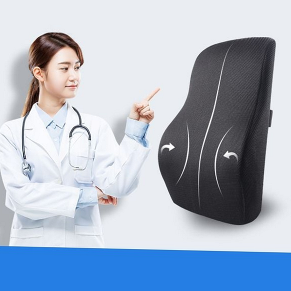 바른자세 메모리 폼 등 쿠션 사무실 허리 쿠션 - 메인 이미지