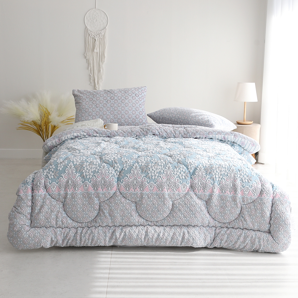 나라데코 플라워 5mm 착번 극세사이불 두꺼운 겨울 차렵 이불 SS