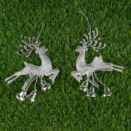 마린스토어 크리스마스트리 사슴장식 은색 크리스마스장식