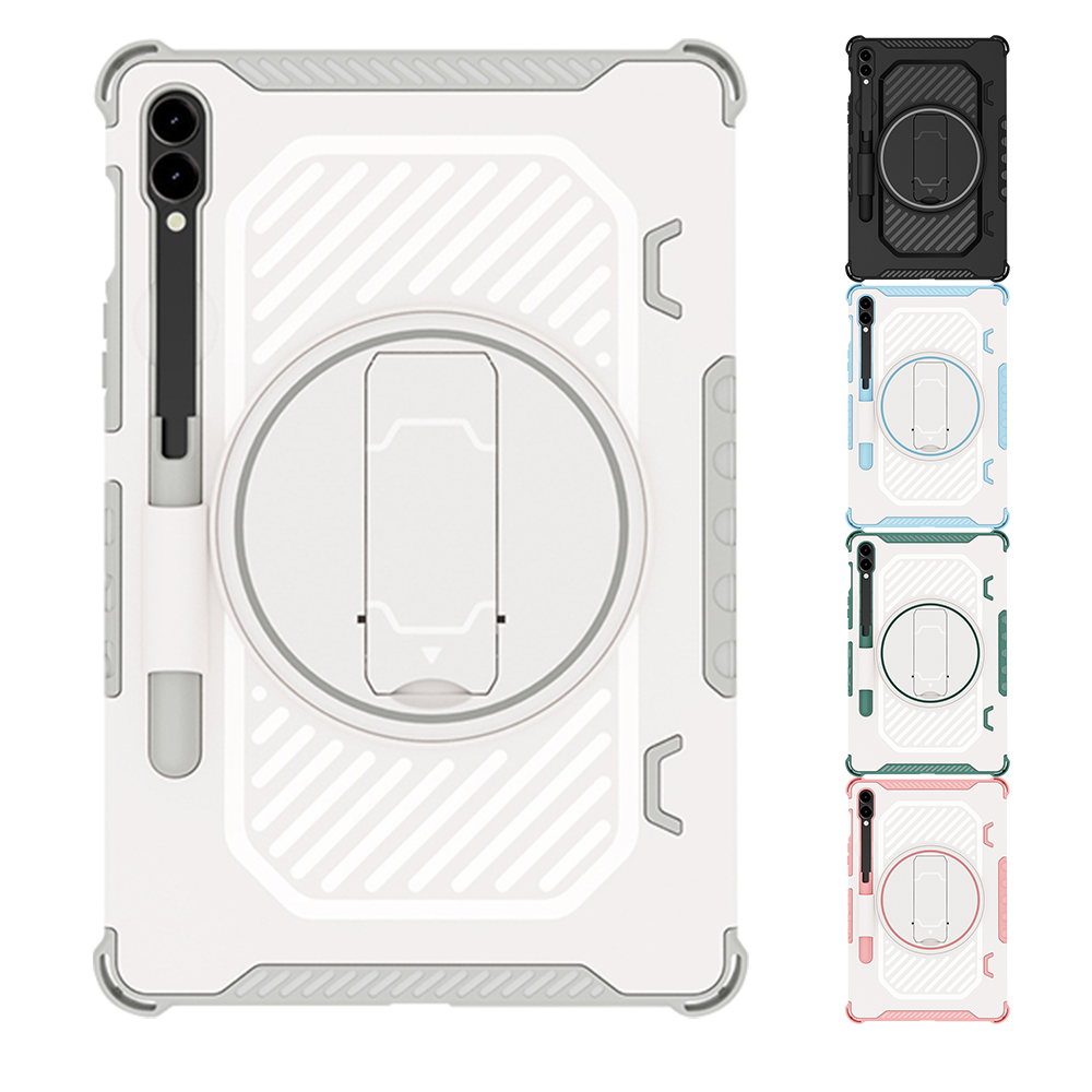 갤럭시탭 S10 플러스 케이스 범퍼 풀커버 매머드 아머 그레이화이트, 탭 S10+ - 상품 이미지