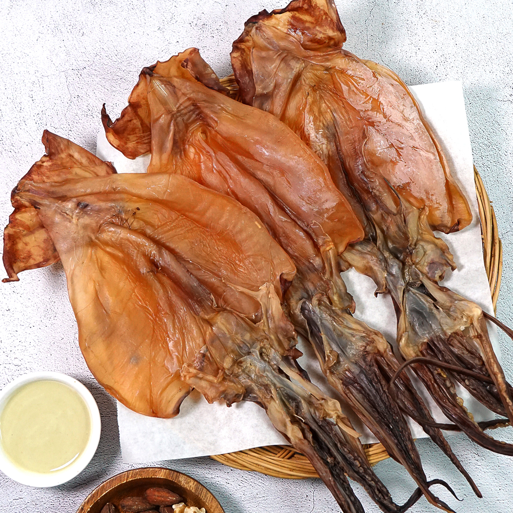 굽지 않아도 맛있는 쫄쫄이오징어 프리미엄 대(大) 3-6미 (240g) - 메인 이미지