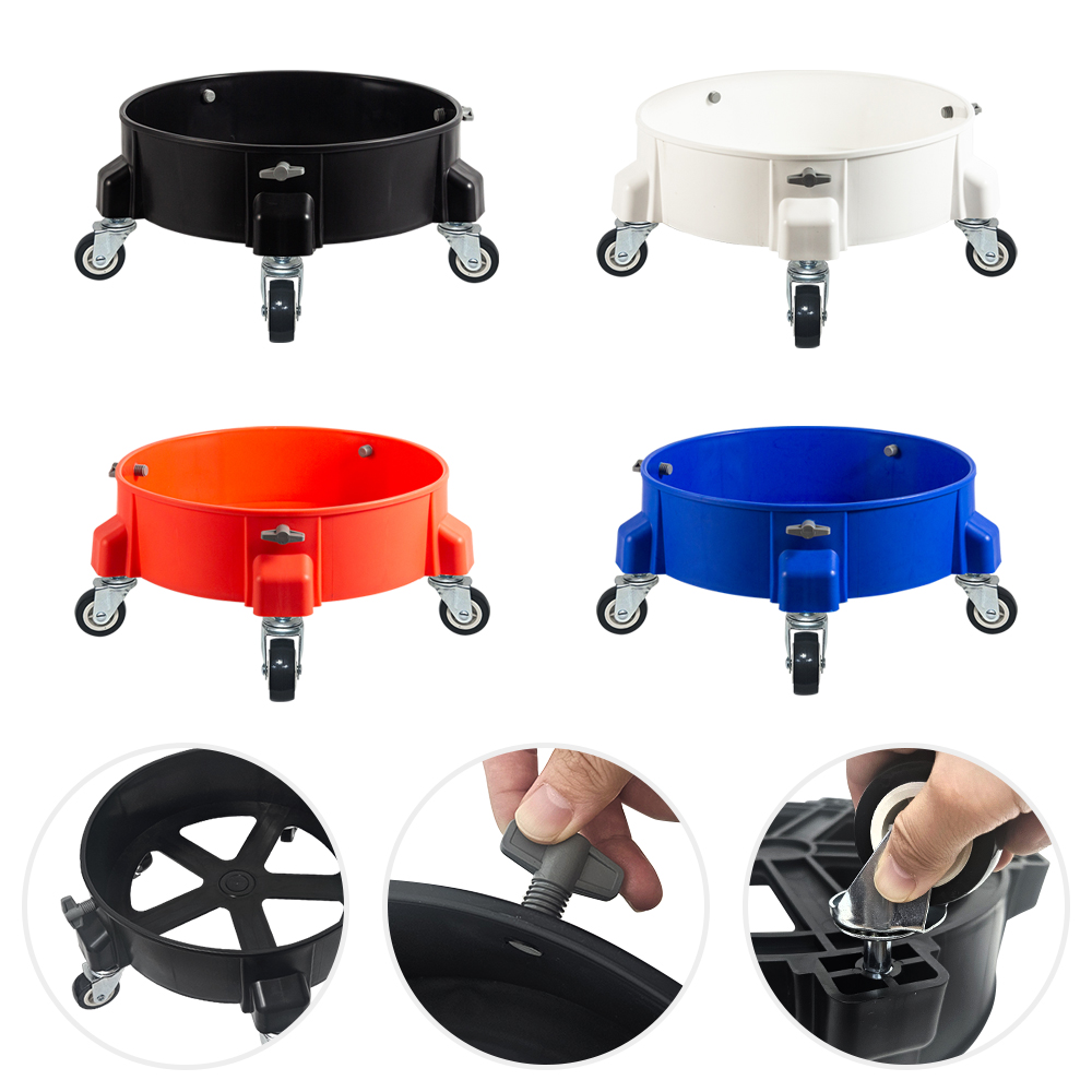 오리곤 버킷 돌리 + PU 바퀴 세트(다용도 세차 버킷 물통 화분 이동용 받침대) 제품 이미지