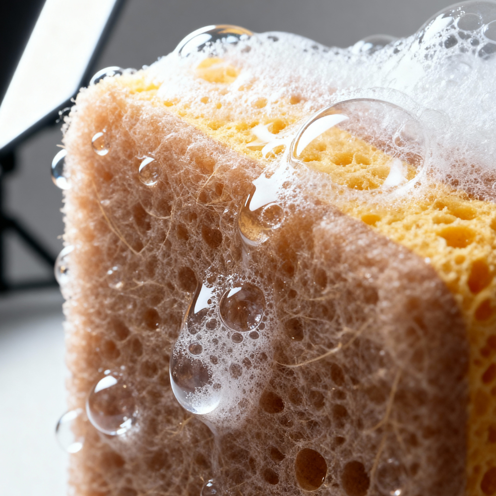 달리 네모네모잘 양면 설거지 주방 수세미 스펀지 천연 수세미 5+1