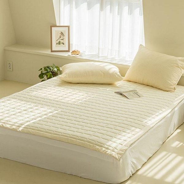 간절기 침대 패드 매트리스 패드 소프트 4면 워싱 먼지
