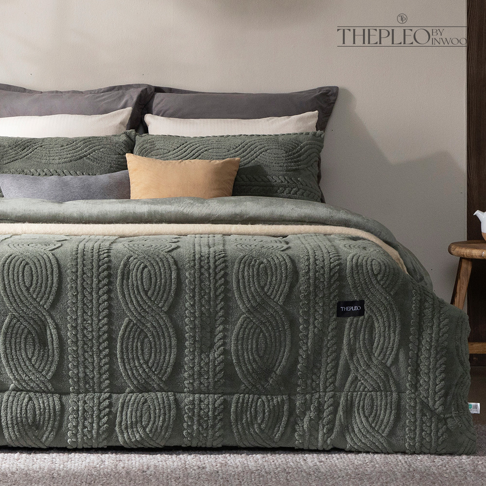 극세사 차렵이불 겨울이불 세트 포근한 극세사 무릎담요 증정