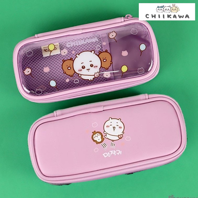 치이카와 필통 투명 펜파우치 귀여운 캐릭터 먼작귀 학생 입학 선물 퍼플 실사용 후기 | 효과 있을까? - 대표 이미지