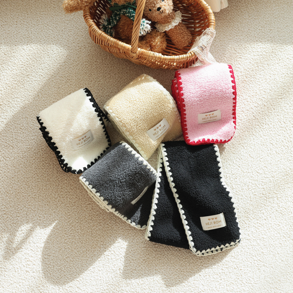 헤이봄 아기 유아동 키즈 후리스 털목도리 머플러 어린이집 유치원 선물 답례품 이름자수가능