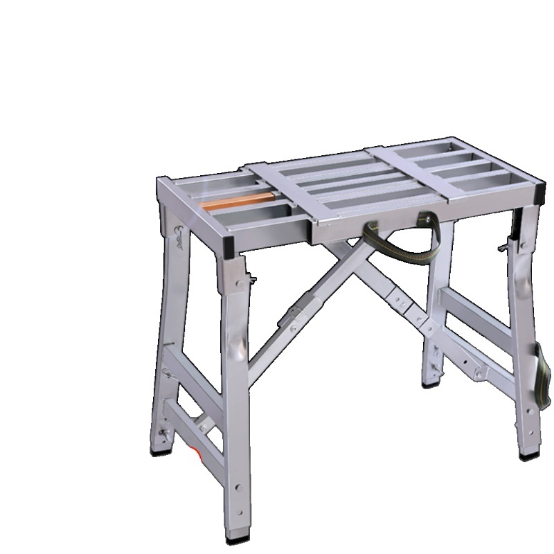 도배용 우마 디딤대 이동식 접이식 말비계 발판 일자 미장 작업대 안전 50-80x30x55-70 1개 - 상품 이미지