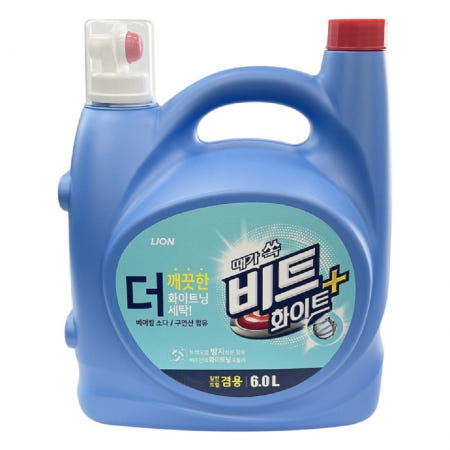비트 화이트 플러스 일반드럼겸용 액체세제 6L-D 찌든때세제(다모아종합쇼핑몰)