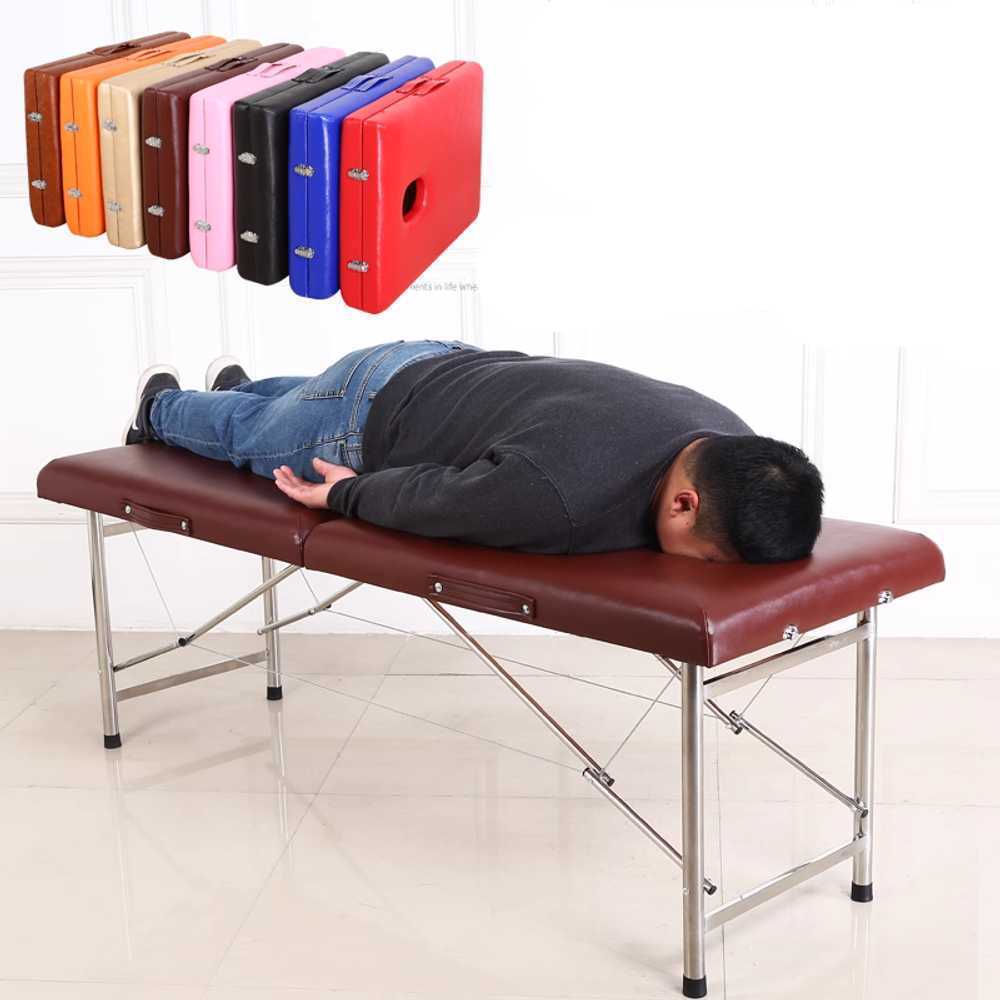 안마 침대 접이식 폴딩형 이동식 테라피 케어 베드 블루(70cm) - 상세 이미지 2