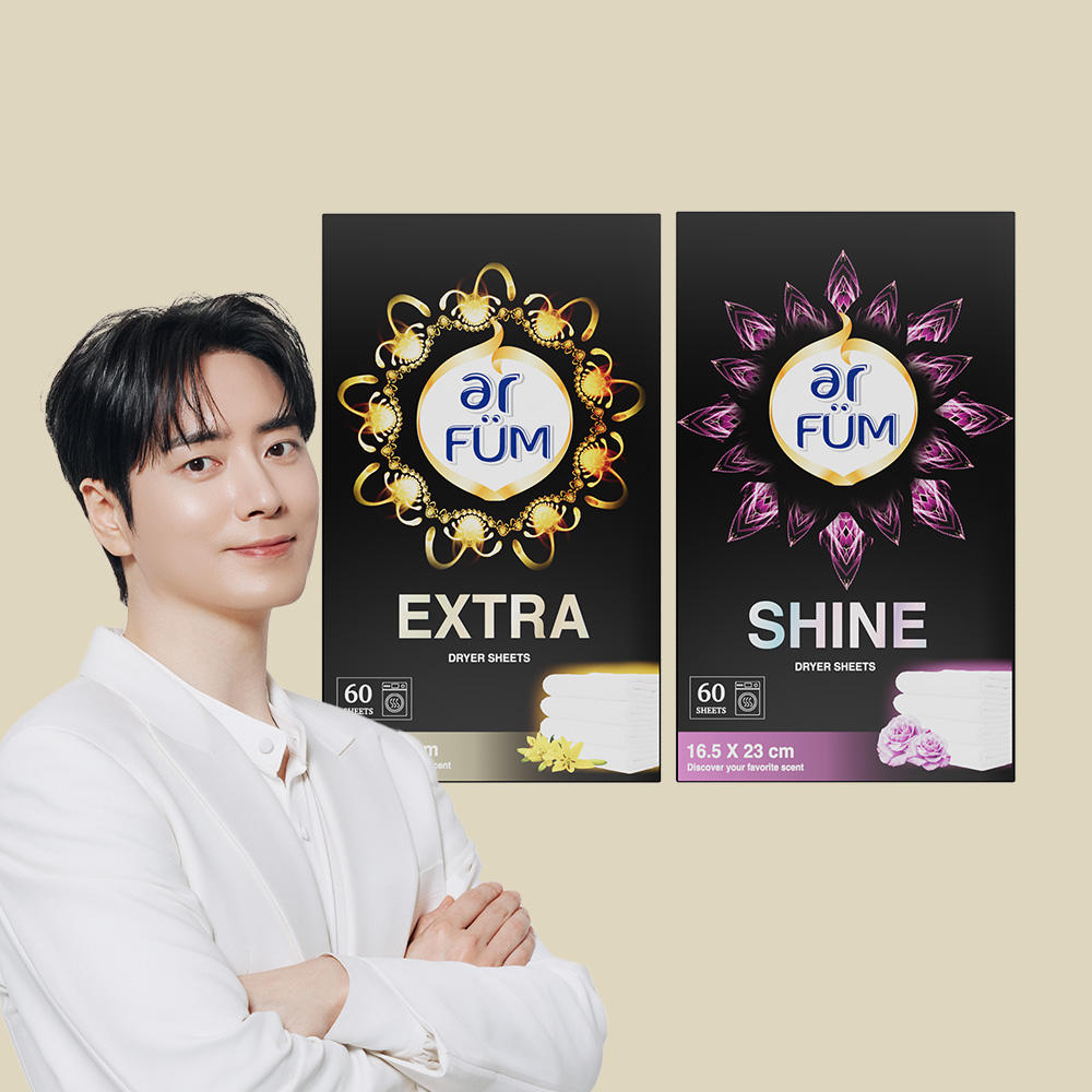 아로퓸 섬유유연제 건조기 드라이시트 60매+60매(샤인+엑스트라) - 메인 이미지