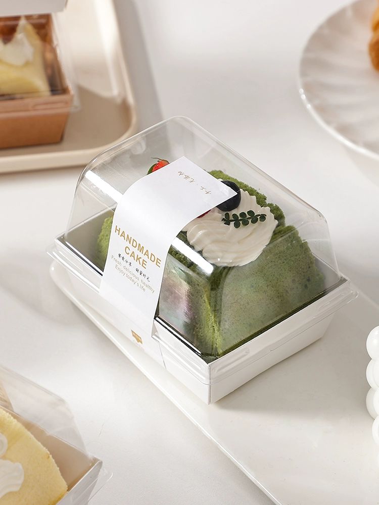 조각 케익 상자 박스 포장 100개 세트 디저트 - 상세 이미지 3