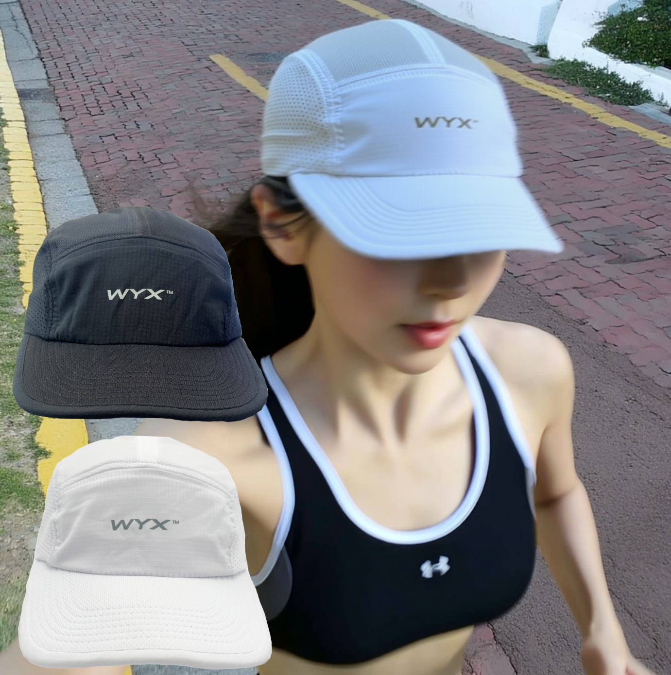WYX 윅스 러닝모자 트레일 런닝 캡 대두 마라톤 등산 깊은 볼캡 - 상품 이미지