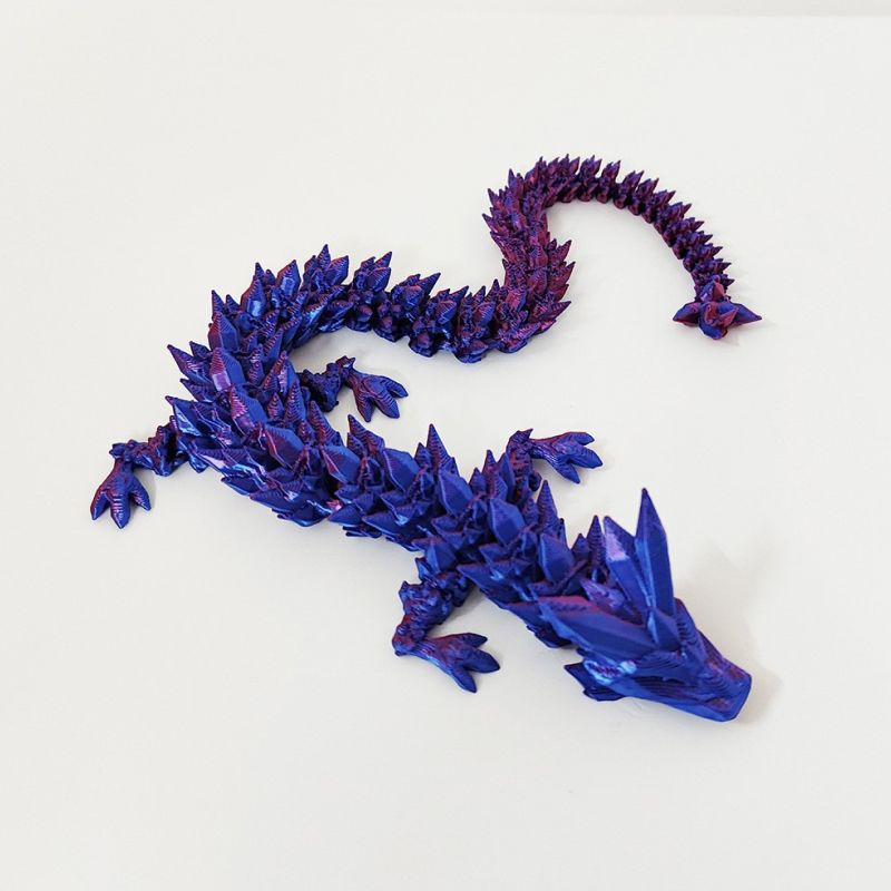 3D 프린트 관절 도마뱀 프라모델 피규어 키덜트 인쇄 프린터 파충류 모델 뱀 드래곤 - 상세 이미지 4